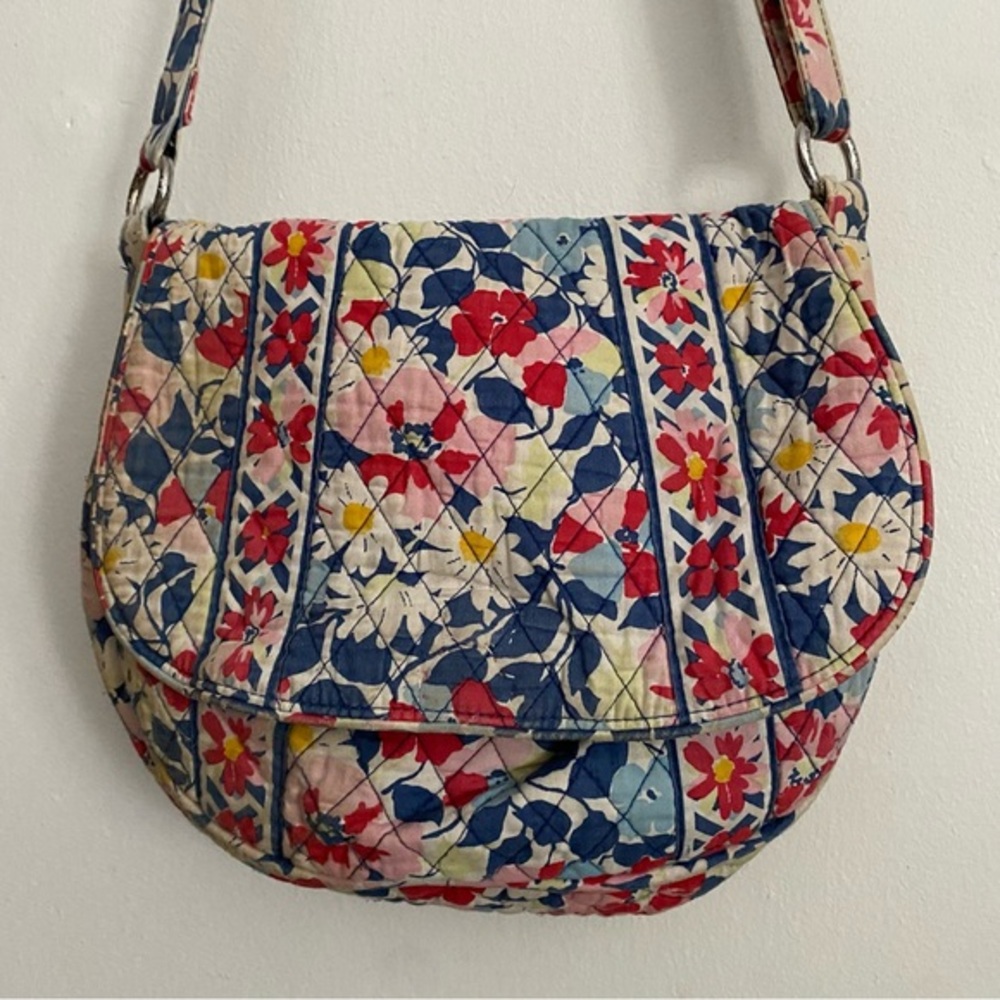 Vera Bradly Shoulder Bag‎ Women’s Floral Front Flap Inside Zip